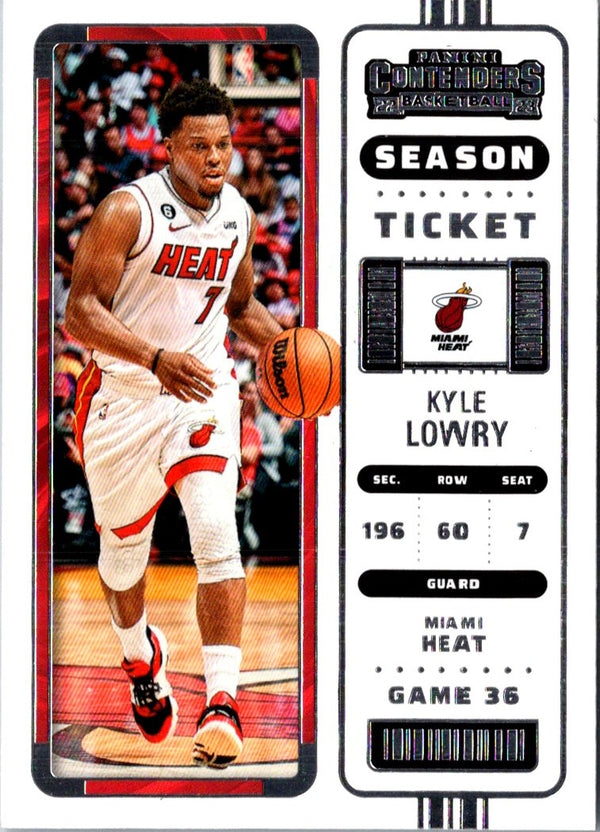 2022 Panini Contenders Game Ticket Red Kyle Lowry #90