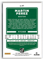 2021 Donruss Holo Orange Martin Perez #97