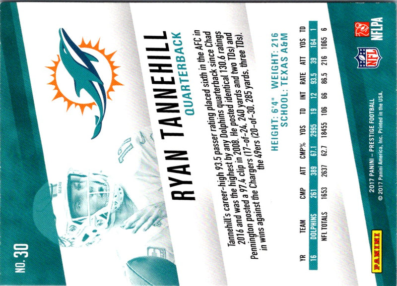 2017 Panini Prestige Ryan Tannehill