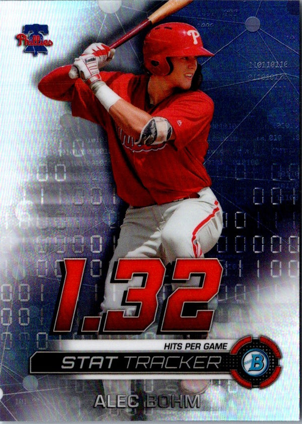 2019 Bowman Chrome Stat Tracker Alec Bohm #ST-AB