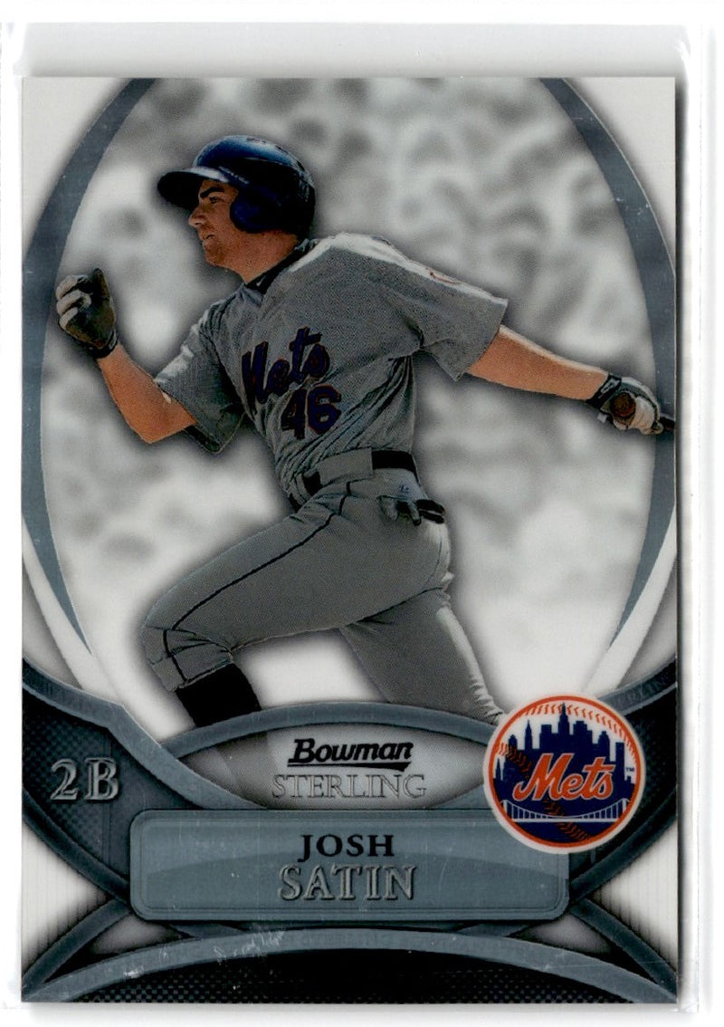 2010 Bowman Chrome Prospects Blue Refractors Josh Satin