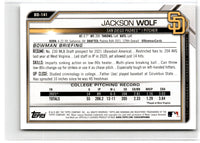 2021 Bowman Draft 1st Edition Jackson Wolf #BD-141
