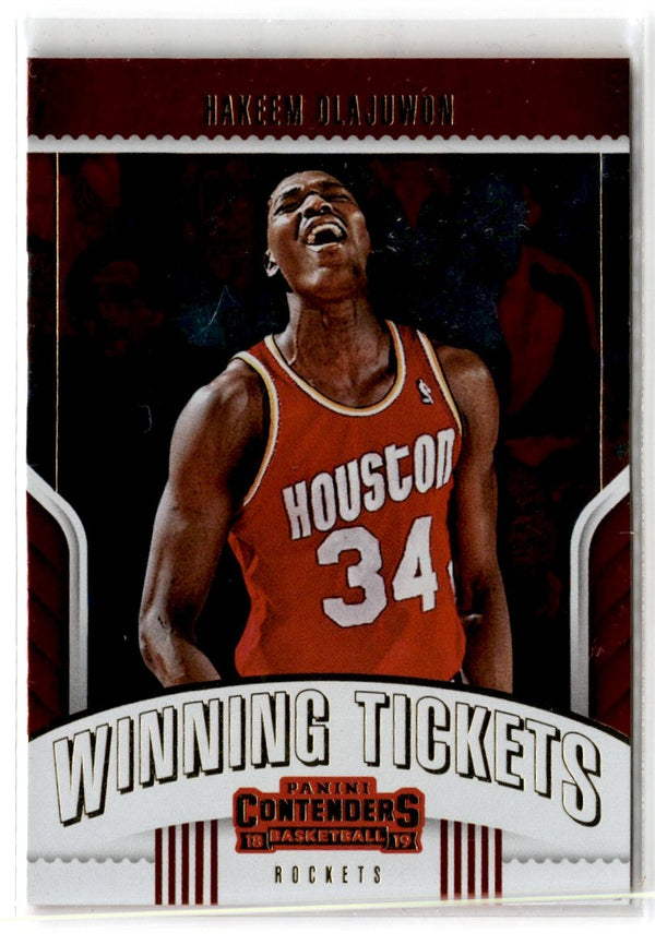 2018 Panini Contenders Winning Tickets Hakeem Olajuwon #5