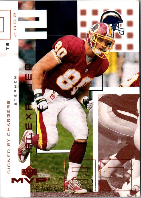 2002 Upper Deck MVP Stephen Alexander #201