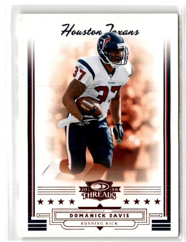 2006 Donruss Threads Retail Red Domanick Davis #48 086/150