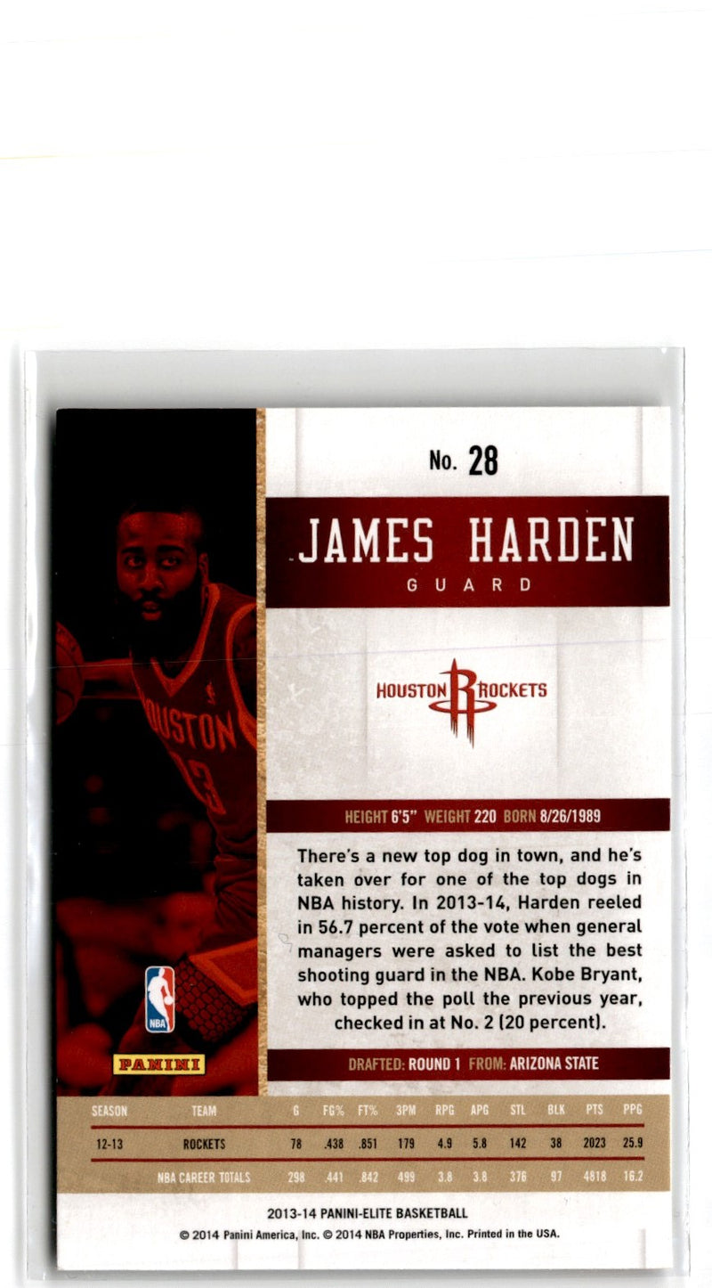 2014 Panini Gold Standard Black Threads James Harden