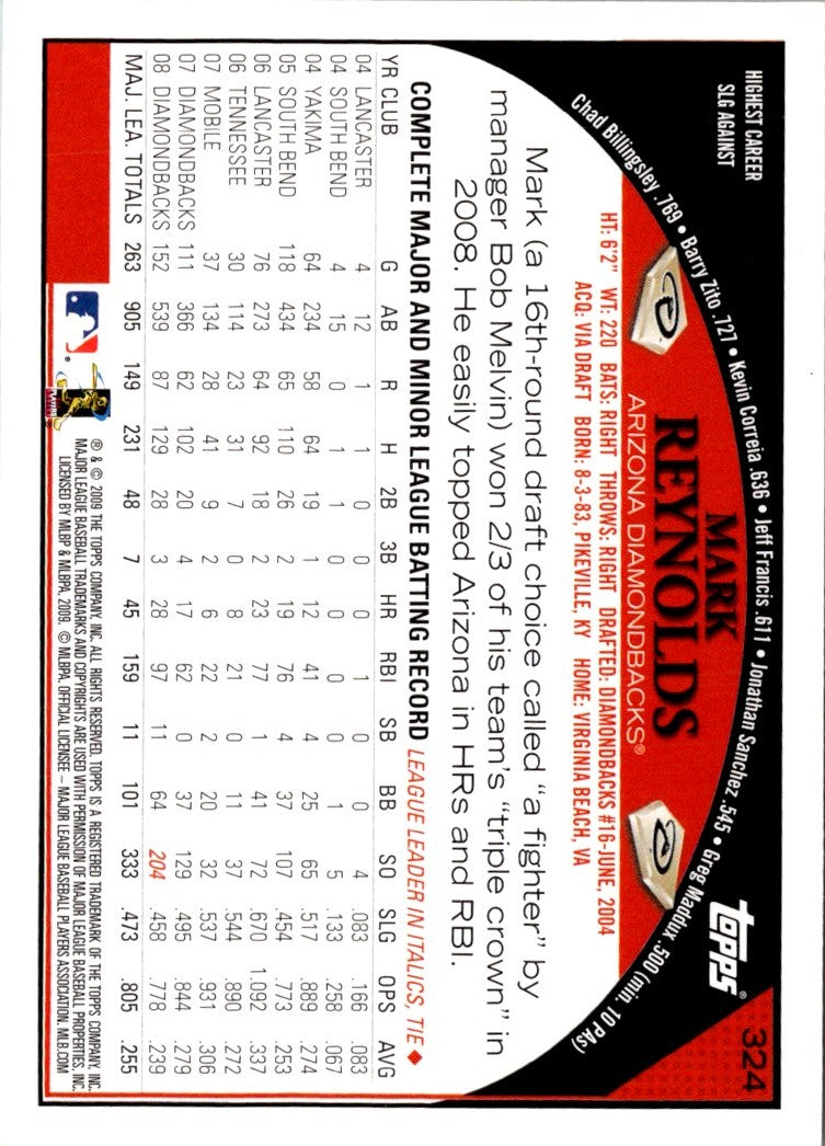 2009 Topps Mark Reynolds