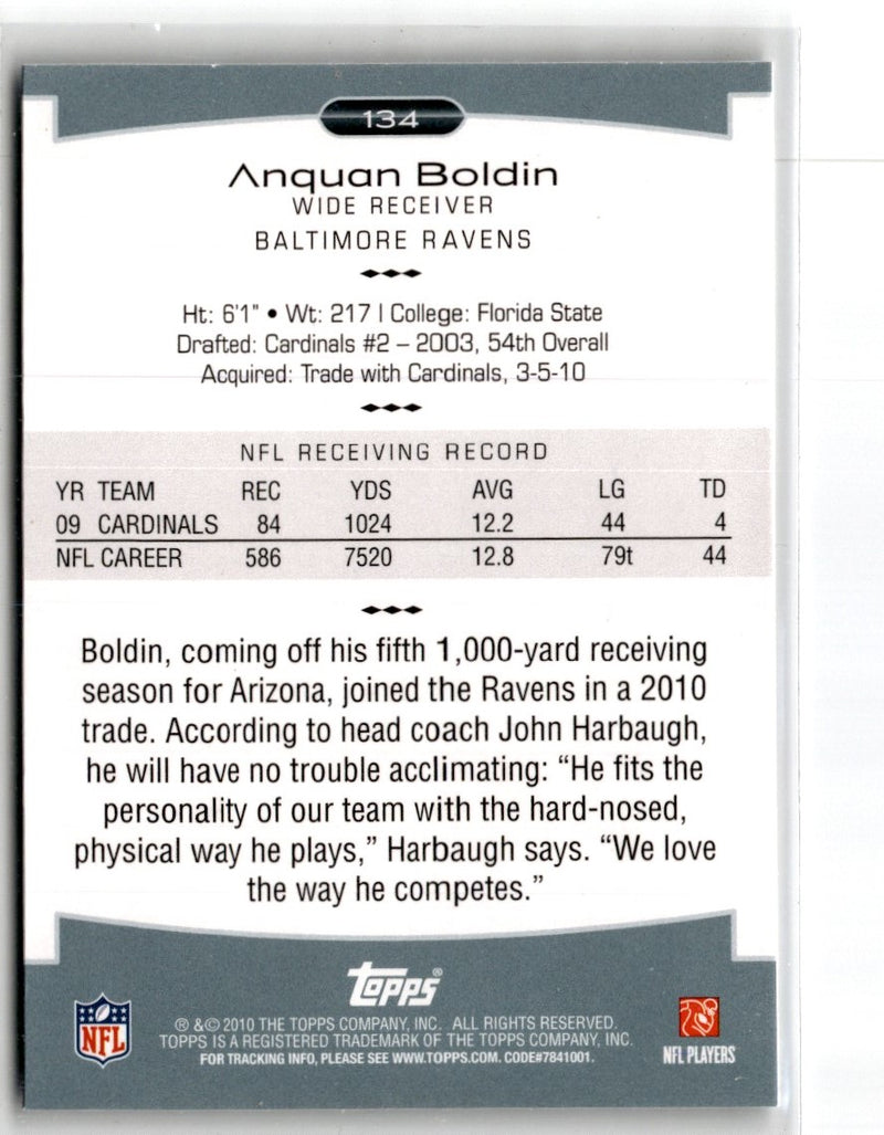 2010 Topps Platinum Anquan Boldin