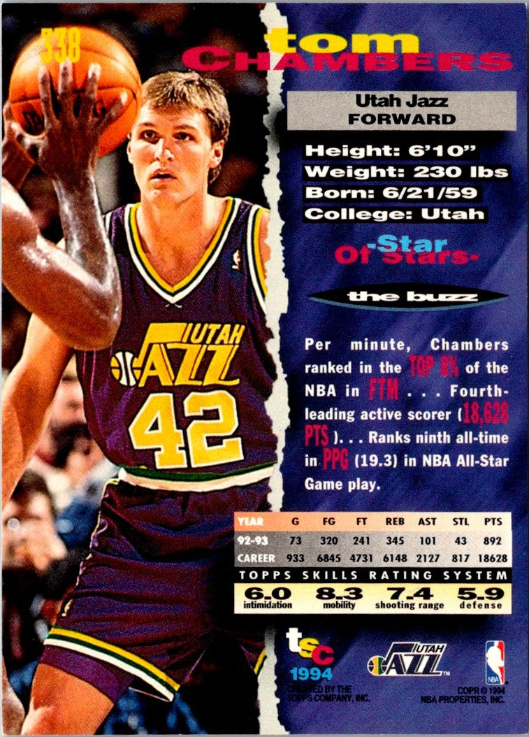 1993 Stadium Club Members Only Tom Chambers