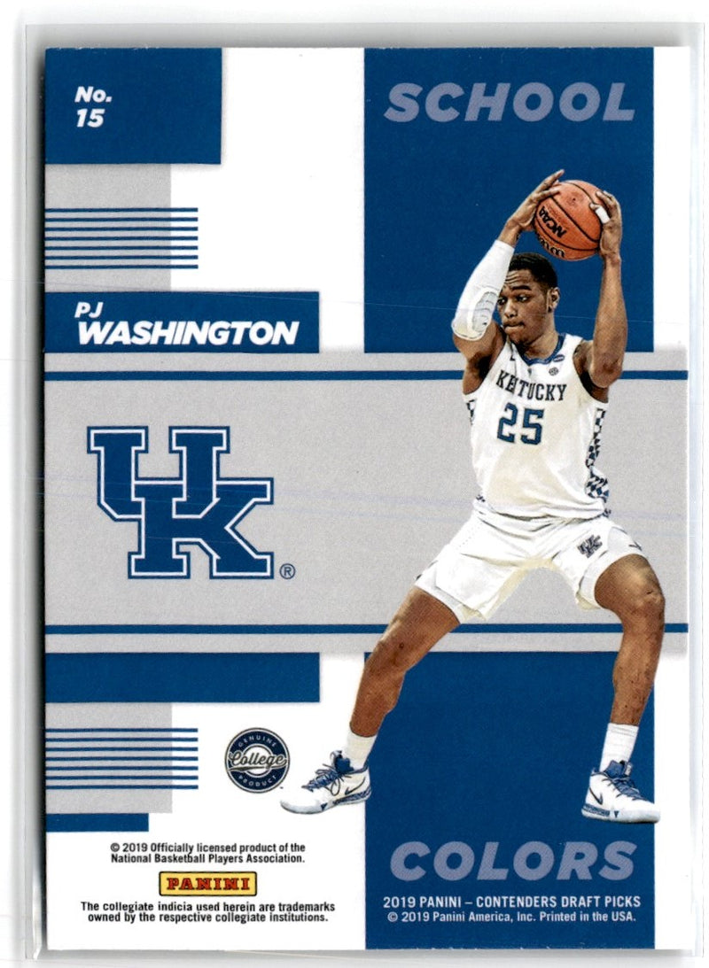 2019 Panini Court Kings Apprentice Artists PJ Washington Jr.