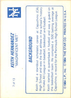 1983 Perma-Graphic Credit Cards Keith Hernandez #7