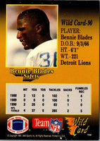 1991 Wild Card Bennie Blades #90