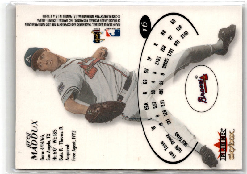 2000 Fleer Greats of the Game Sports Cards Magazine Panel Derek Jeter/Randy Johnson/Chipper Jones/Andruw Jones/Greg Maddux/Pedro Martinez