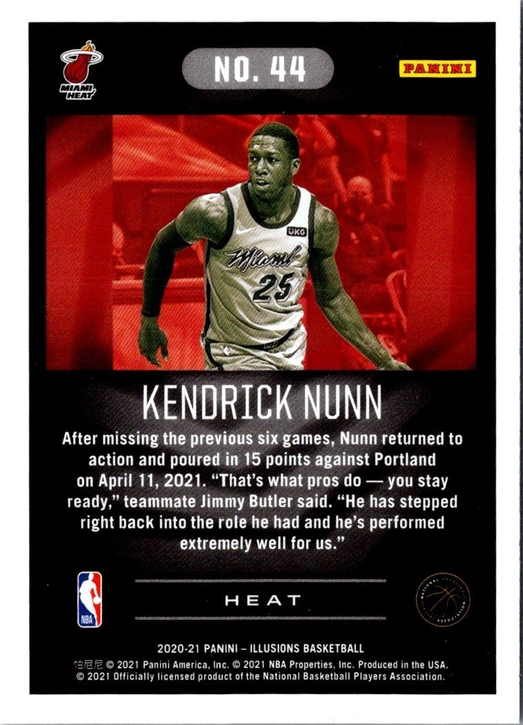 2020 Panini Illusions Kendrick Nunn