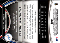 2013 Bowman Platinum Carl Crawford #15