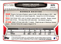 2013 Bowman Chrome Prospects Refractors Danny Salazar #BCP6 /500
