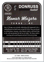 2017 Donruss Magenta Back Nomar Mazara #163