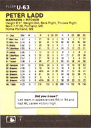 1986 Fleer Update Pete Ladd