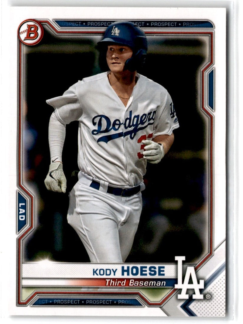 2021 Bowman Prospects Kody Hoese