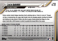 2020 Topps Chrome Update Zach Davies #U-22