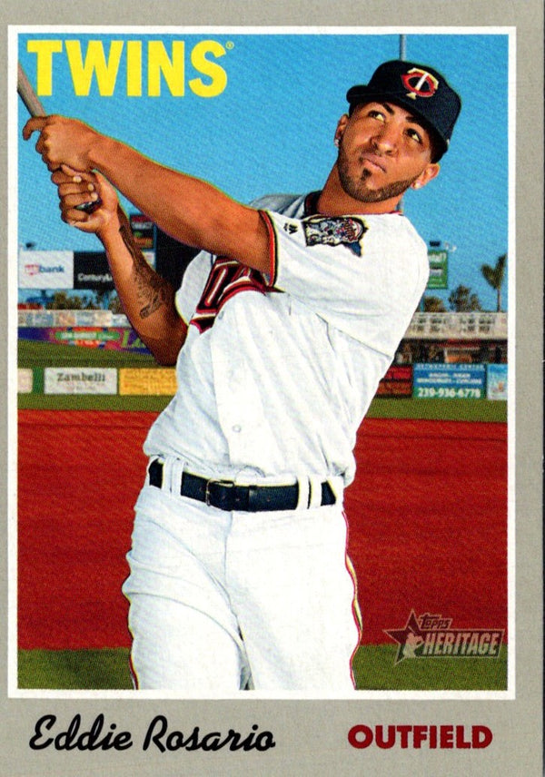 2019 Topps Heritage Eddie Rosario #25