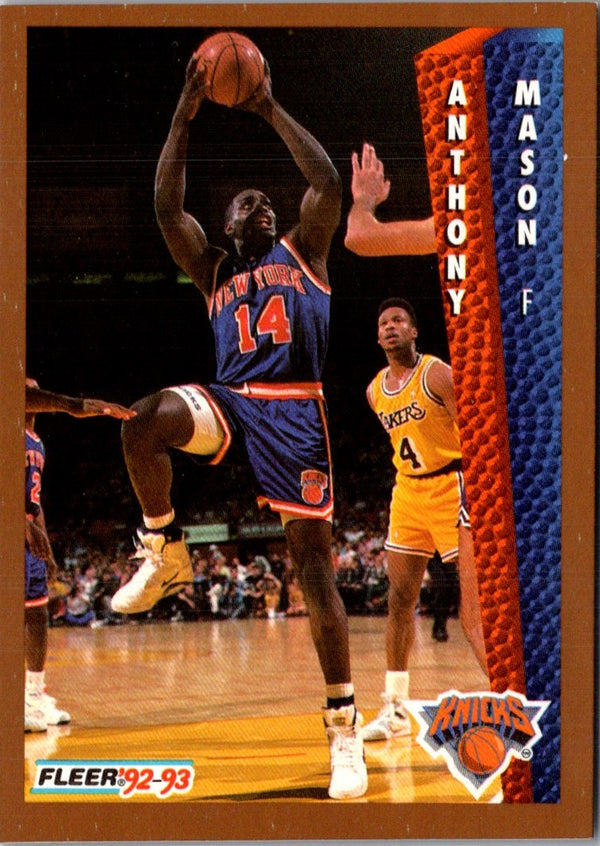 1992 Fleer Anthony Mason #152