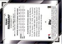 2019 Bowman Platinum Touki Toussaint #19 Rookie