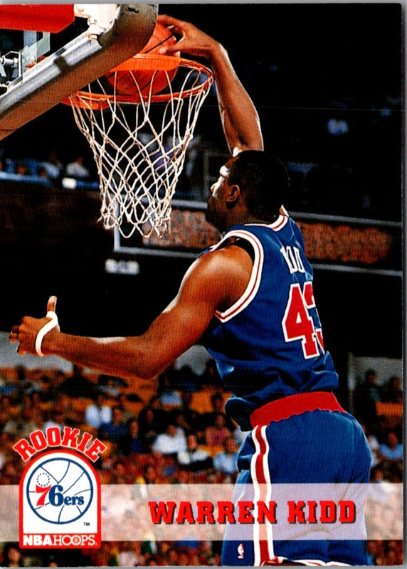 1993 Hoops Warren Kidd #387 Rookie