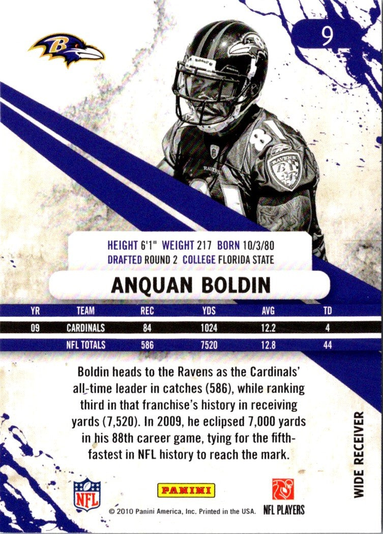 2010 Panini Rookies & Stars Anquan Boldin