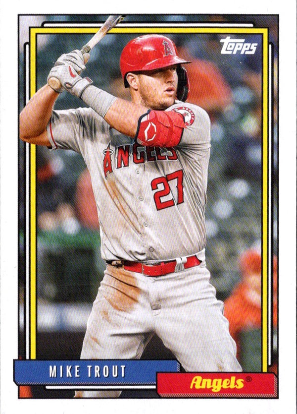 2021 Topps Update 1992 Redux Mike Trout #T92-3