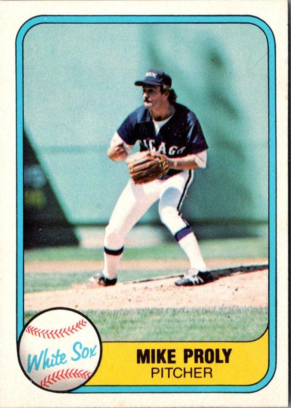 1981 Fleer Mike Proly #358