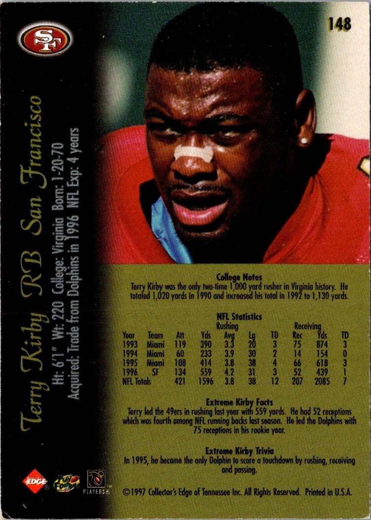 1997 Collector's Edge Extreme Terry Kirby