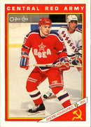 1991 O-Pee-Chee Sharks & Russians Inserts Andrei Kovalenko