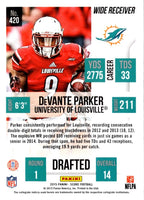 2015 Score Scorecard DeVante Parker #420
