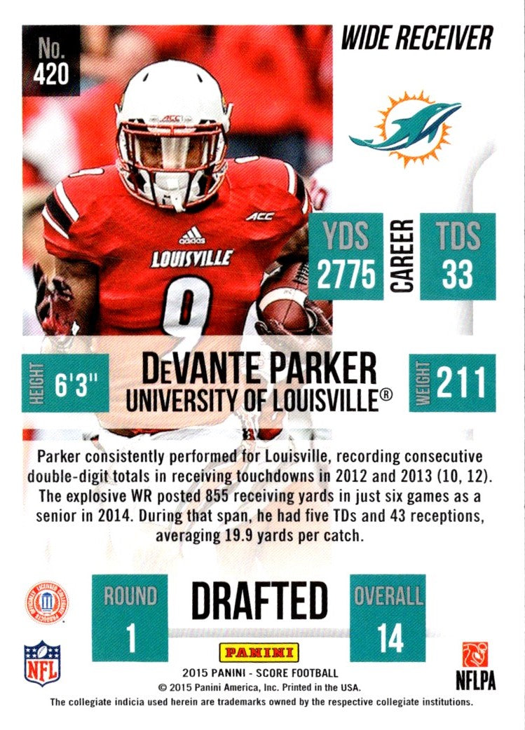 2015 Score Scorecard DeVante Parker