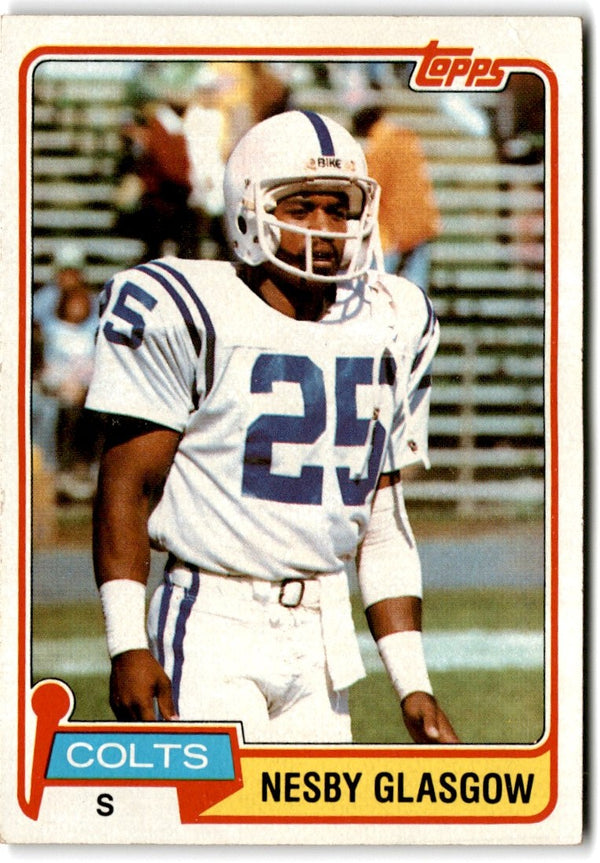 1981 Topps Nesby Glasgow #176 Rookie
