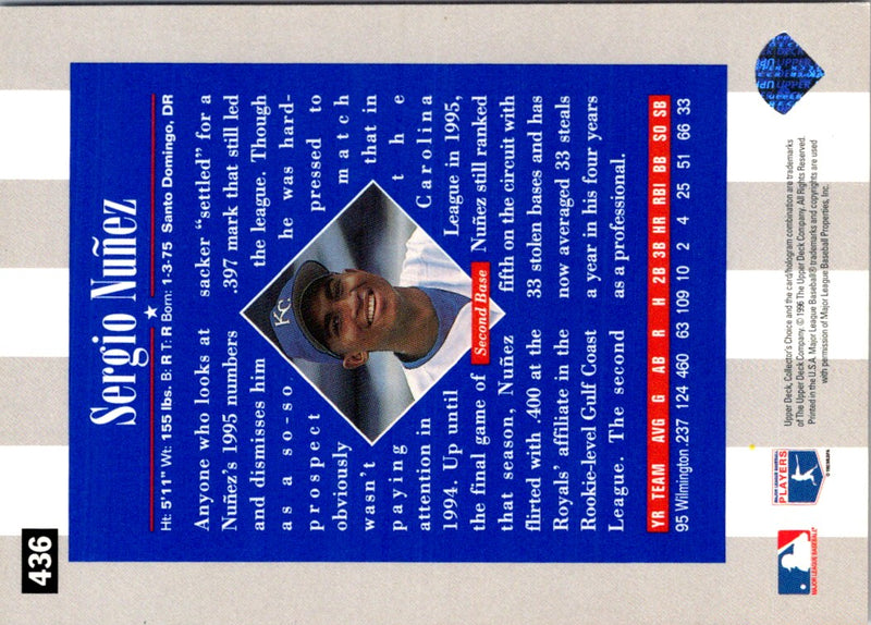 1996 Collector's Choice Sergio Nunez
