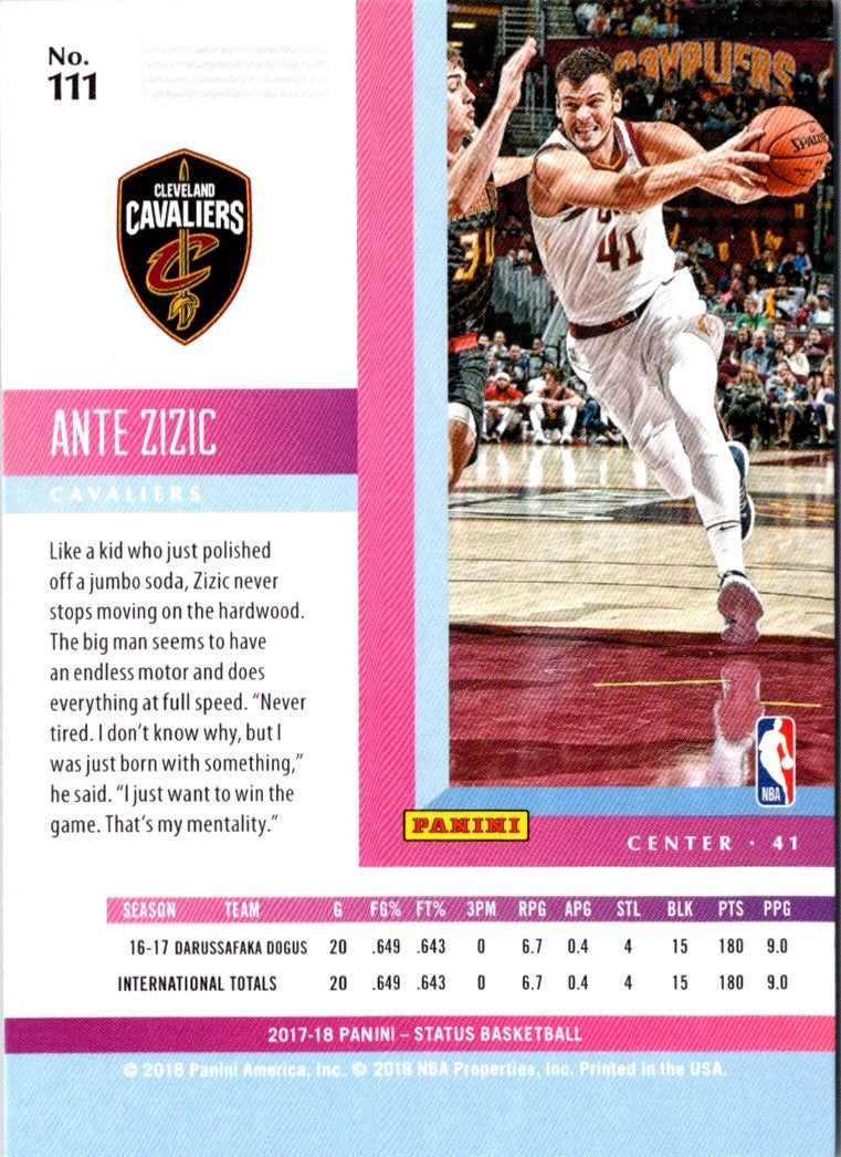 2017 Panini Status Ante Zizic