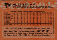 1988 Topps Al Leiter #18A Rookie