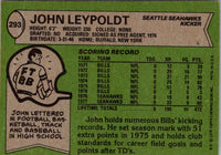 1978 Topps John Leypoldt #293