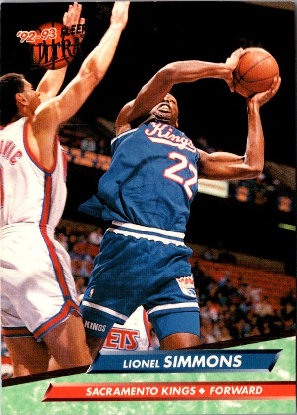 1992 Ultra Lionel Simmons #159