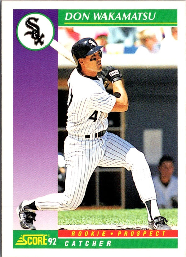 1992 Score Don Wakamatsu #814 Rookie