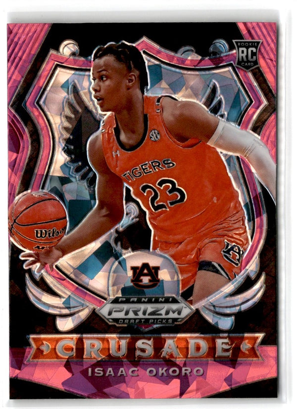 2020 Panini Prizm Draft Picks Collegiate Pink Ice Isaac Okoro #84