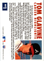 1993 Fleer Tom Glavine Career Highlights Tom Glavine #1B