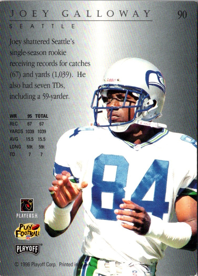 1996 Playoff Trophy Contenders Joey Galloway