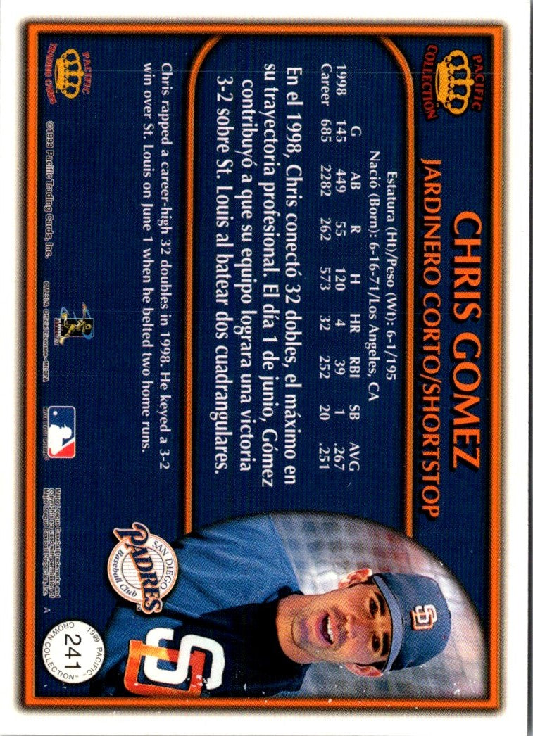 1999 Pacific Crown Collection Chris Gomez