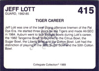 1989 Collegiate Collection Auburn Coke 580 Jeff Lott #415