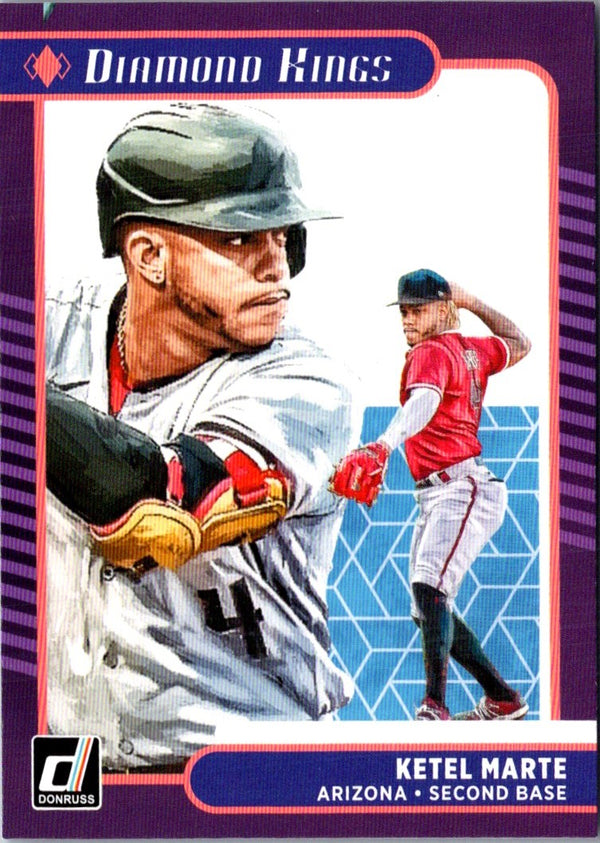 2021 Donruss Holo Purple Ketel Marte #30