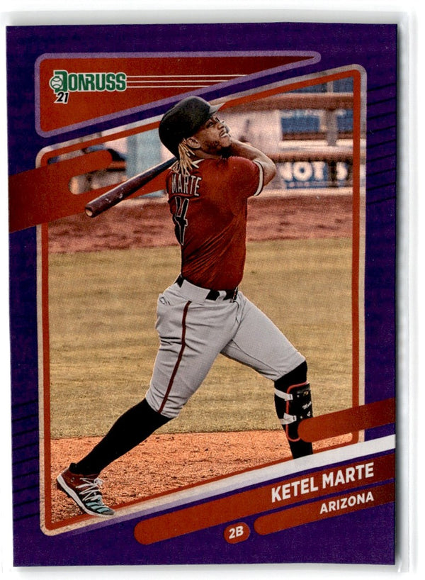 2021 Donruss Holo Purple Ketel Marte #113