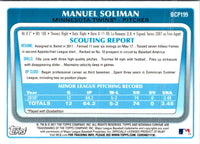 2011 Bowman Chrome Prospects Manuel Soliman #BCP199